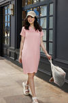 Zivame Friends Knit Cotton Loungewear Dress - Scallop Shell — thumbnail 2